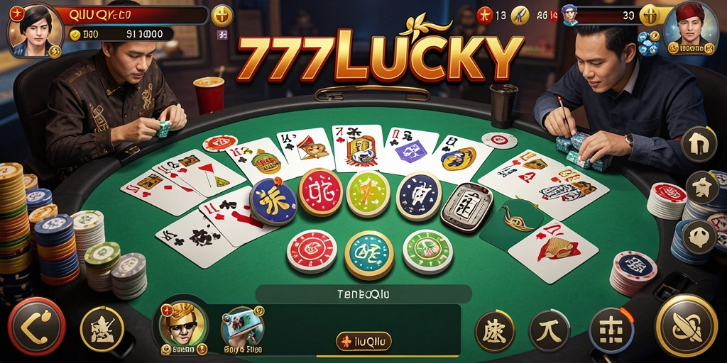 Screenshot 777LUCKY menampilkan gameplay QiuQiu yang seru.