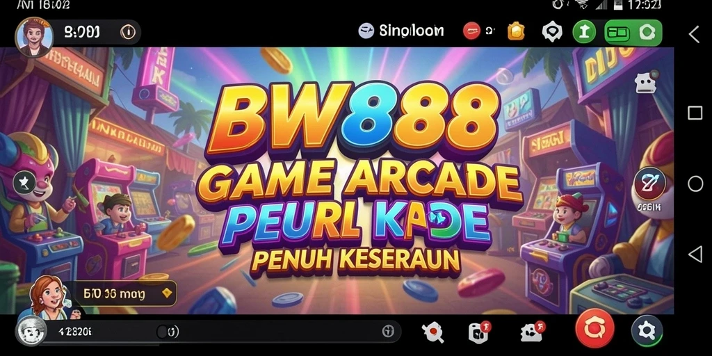 Screenshot gameplay BW888 menampilkan keseruan saat bermain arcade.