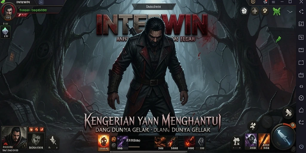 Tangkapan layar menunjukkan suasana kelam dan mencekam dari INTERWIN.