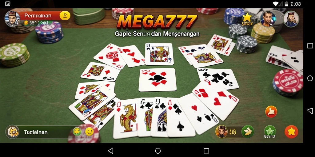 Gameplay seru MEGA777 dalam permainan Gaple yang mendebarkan.