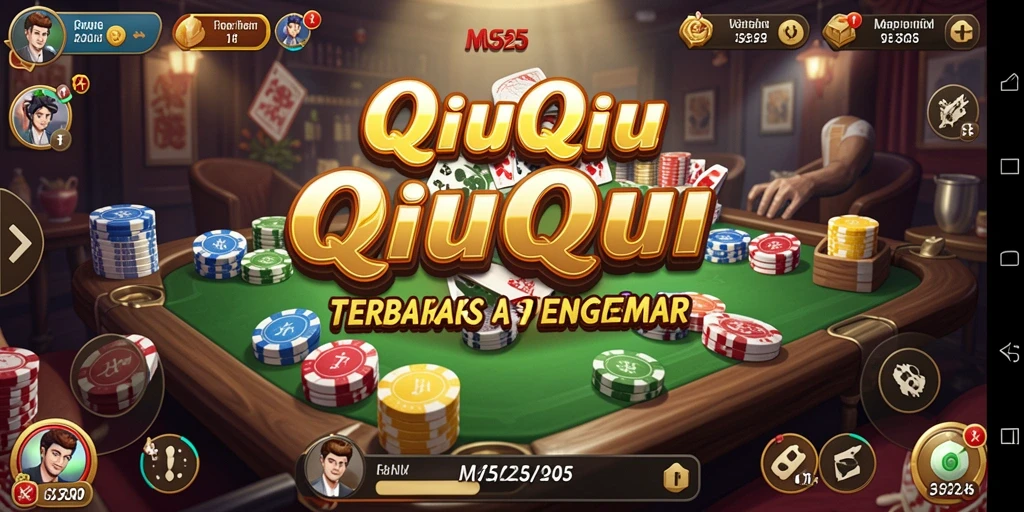 Screenshot gameplay QiuQiu yang seru dan menampilkan strategi bermain.