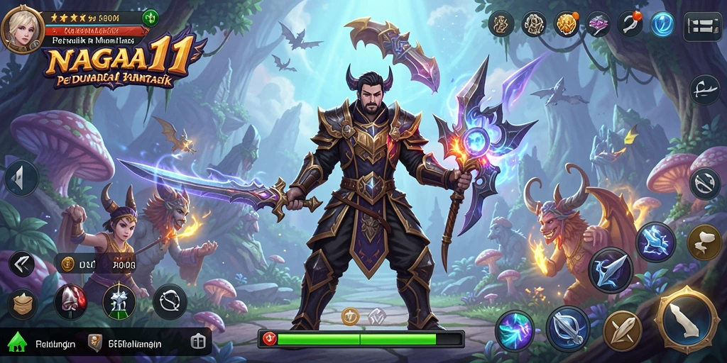 Screenshot gameplay <strong>NAGA11</strong> menampilkan aksi seru dalam petualangan fantasi.