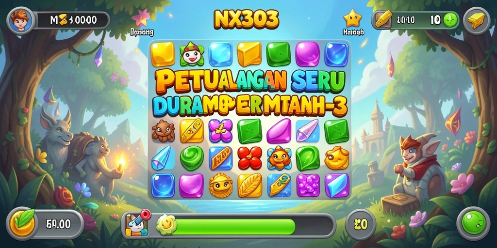 Gameplay seru dan menantang dari NX303 dalam kategori Match-3.