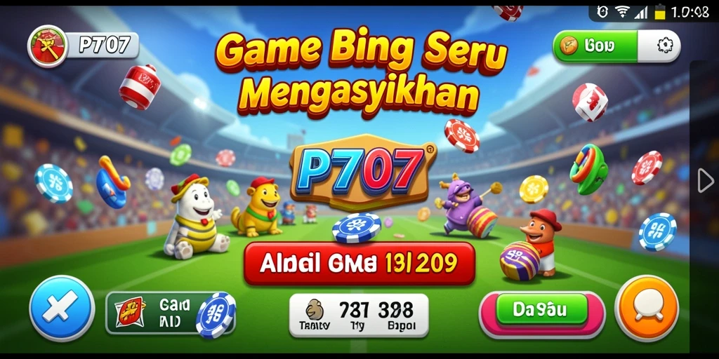 Tampilan gameplay Bingo yang seru dan interaktif.