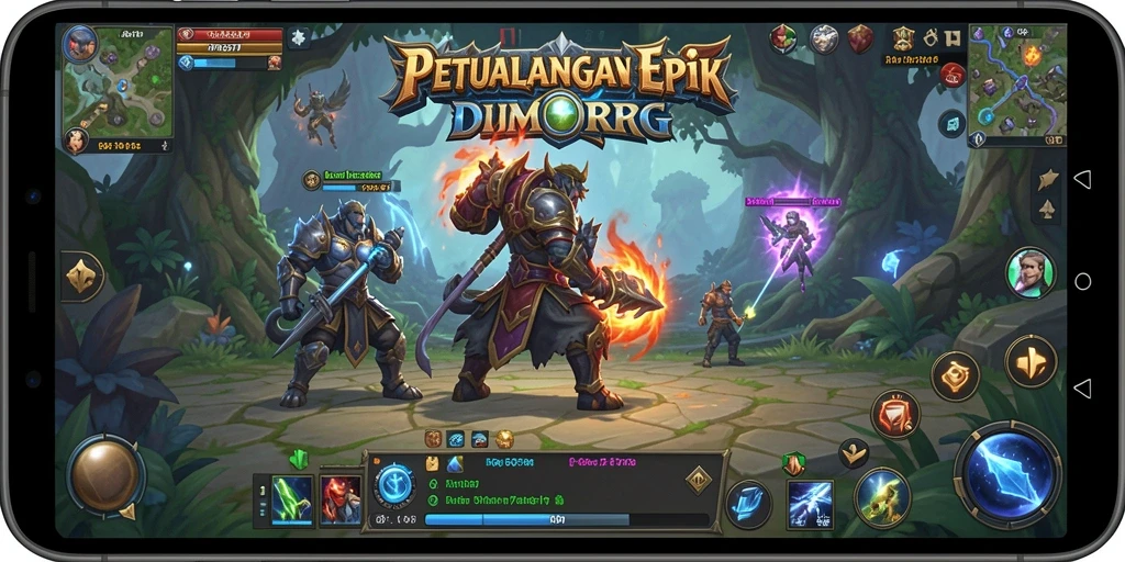 Tampilan gameplay RP6677 dengan aksi seru di dunia MMORPG.